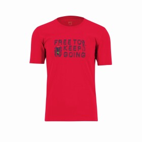 KARPOS M Crocus T-Shirt, Fiery Red/Midnight velikost: L
