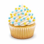 Cukrové perly SweetArt žluté a nebesky modré 5 mm (40 g)