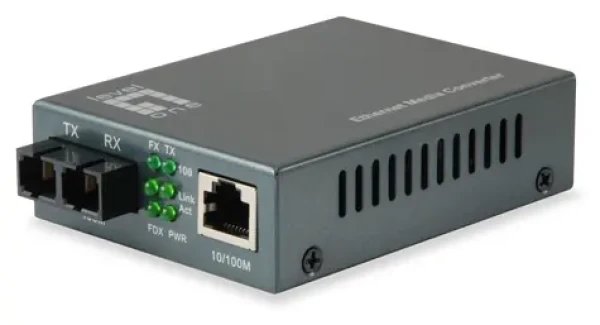 LevelOne FVT-1102 / Mediakonvertor / RJ45-SC / Fast Ethernet / Singlemode / 1310nm / 20km (FVT-1102)