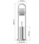 Eisl - Stojací WC set, chrom BA0001 BA0001