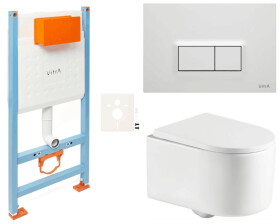 Závěsný WC set do lehkých stěn / předstěnová SAT Tornado SIKOVSTOR72600 SIKOVSTOR72600