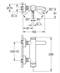 GROHE - Essence New Vanová baterie, matná černá 336242431