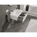MEXEN/S - Orio koupelnová skříňka 70 cm s umyvadlem Vela, 1 šuplík, bílá mat 91A10-07023-1-BF01-W23M01