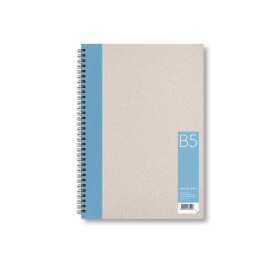 Zápisník B5 čistý, světle modrý, 50 listů