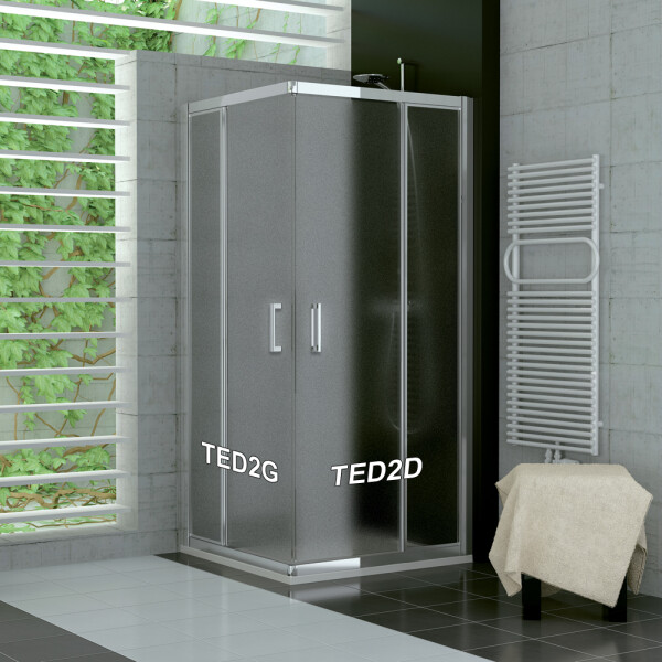 SanSwiss TED2G 1200 50 22 Levý díl sprchového koutu 120 cm, aluchrom/durlux