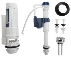 Bruckner - Splachovací souprava s DUAL tlačítkem 49 spodní napouštění 1/2", chrom 301.424.0