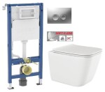GEBERIT DuofixBasic s matným tlačítkem DELTA21 + WC INVENA PAROS + SEDÁTKO 458.103.00.2 21MA RO1