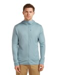 Pánská merino mikina ICEBREAKER Mens 260 Quantum IV LS Zip Hoodie, Flint Blue velikost: S