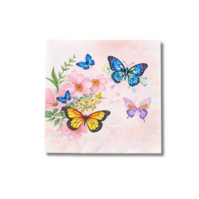 Dortisimo Ubrousky s květinami a motýlky (20 ks)
