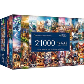Puzzle Earth Chronicles: od stvoření po budoucnost 21000 dílků v krabici 50x23x31cm