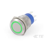 C & K Switches U811J85W3GE223 tlačítko 120 V, 28 V/DC 1 A 1x zap/(zap) červená (š x v) 15.24 mm x 12.70 mm 1 ks Bulk