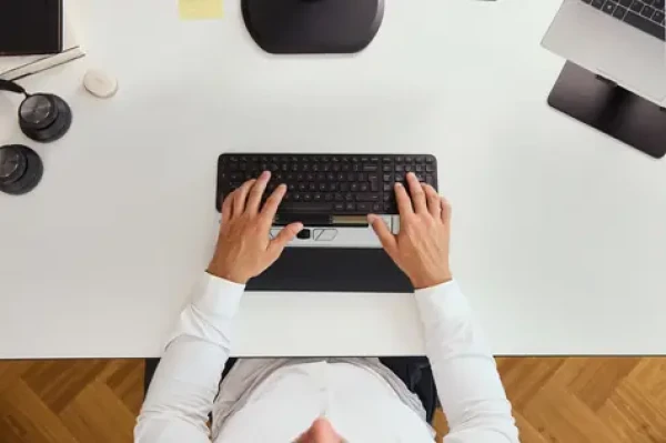 CONTOUR RollerMouse Go + Dock / Myš s ergonomickou podložkou / 4000 DPI / Bluetooth 5.1 / bezdrátová (CDRMGO10213)