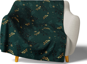 Mikroplyšová deka Zlaté Větvičky 150x200 cm