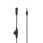 Nedis Stereo Audio kabel jack 3.5 mm (M) - jack 3.5 mm (F) 1.00 m černá (CAGB22090BK10)