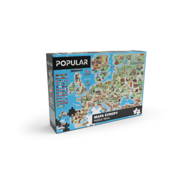 Puzzle Mapa Evropy 160