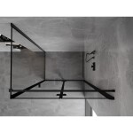 MEXEN/S - Mist-F sprchový kout skládací dveře pravá 100 x 95, černá okraj, černá 8A6T-100-095-70-70-P