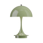 Louis Poulsen Přenosná lampa Panthella 160 V3 Opaque Moss Green, zelená barva, plast