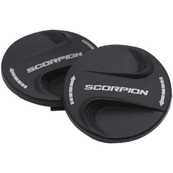 Kolečka pro uchycení plexi Scorpion Exo-1000/500/490 černá - Černé