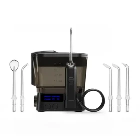 TrueLife AquaFloss Station F300 černá / ústní sprcha / 3 režimy / 600 ml / 6 trysek (TLSFMAFSF30BA)