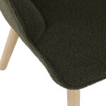 Relaxační křeslo, zelená, látka bouclé, AK-319 GRN2