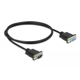 Delock RS-232 Sub-D9 samec/samice / Sériový kabel / úzké konektory / 1 m (86578)