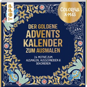 Adventní kalendář/Colorful Christmas, antistresové omalovánky, Ursula Schwab