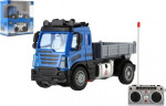 Auto RC nákladní s korbou plast 12cm 27MHz na dálk.ovl. na baterie se světlem v krab. 16x18x8cm