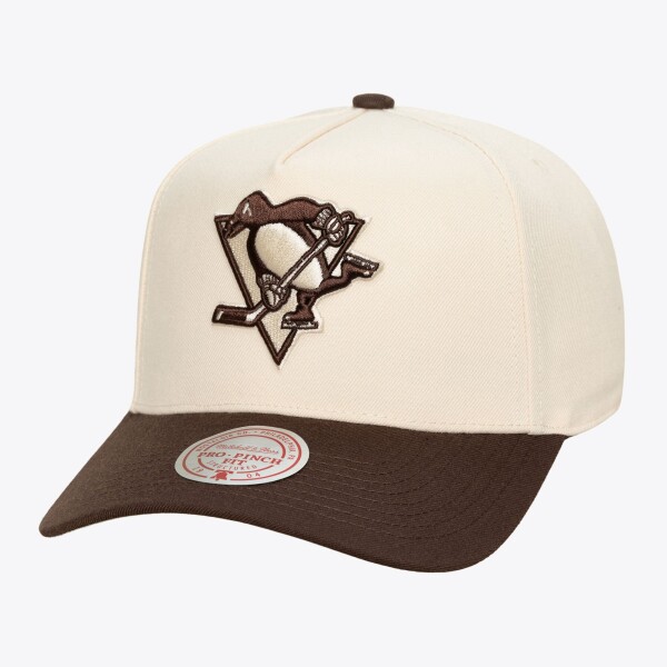 Mitchell & Ness Pánská kšiltovka Pittsburgh Penguins NHL Brown and Cream Pro Snapback