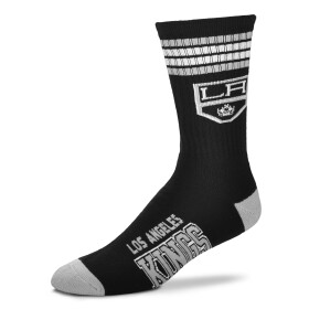 For Bare Feet Pánské Ponožky Los Angeles Kings 4 Stripes Crew Velikost: M (EUR 37-43)