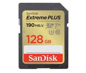 SanDisk SDXC karta 128GB Extreme PLUS (190 MB/s Class 10, UHS-I U3 V30) EDF_493391