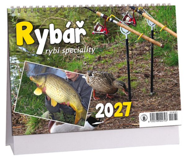 Stolní kalendář 14denní 2027 Aria Rybář, rybí speciality