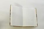 Designová záznamní kniha Fresh, ohebné desky, formát A5, čtvereček