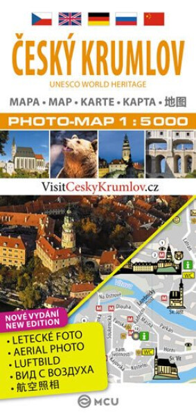 Český Krumlov plán města 1:5 000