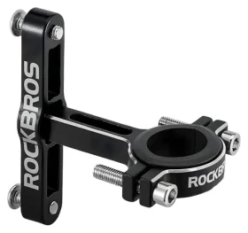 Rockbros KS-416 černá / Adaptér košíku na láhev / Hliníkový / Nastavitelný