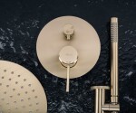 REA - Podomítková sprchová sada Lungo Grip Gold Brush + BOX REA-P8950