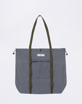 Gramicci Utility Tote Bag Navy Check