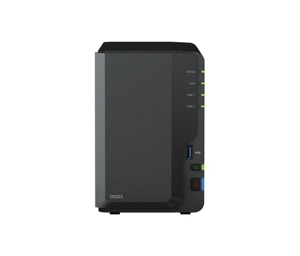 Synology DS223 DiskStation (4C/RealtekRTD1619B/1,7GHz/2GBRAM/2xSATA/2xUSB3.2/1xGbE) EDF_481624