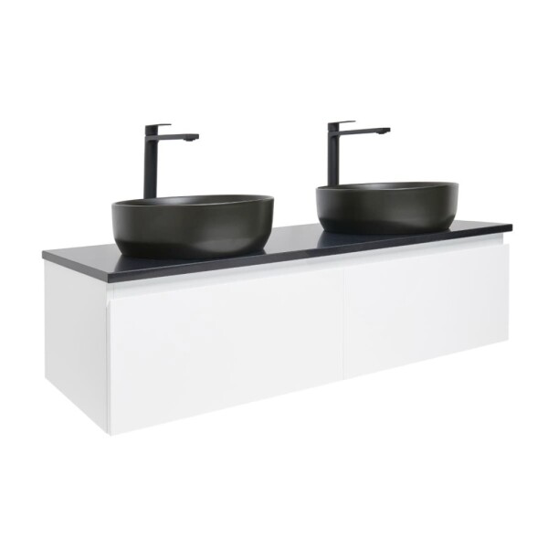 Koupelnová skříňka s krycí deskou SAT B-WAY 119x30x45 cm bílá lesk BWAY120WTKUB BWAY120WTKUB