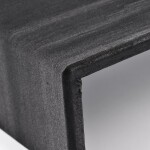 Set saténových podstavců na šperky - černý - 35~39 x 19,7 x 3~8 cm - 3 ks - výprodej