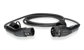 Nedis nabíjecí kabel pro elektromobil černý / Nabíjecí kabel / typ 2 / 16 A / 11000 W / 3-fázový / 5 m (EVCA11KWBK50)