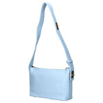 Módní kožená kabelka na rameno Lilie, modrá