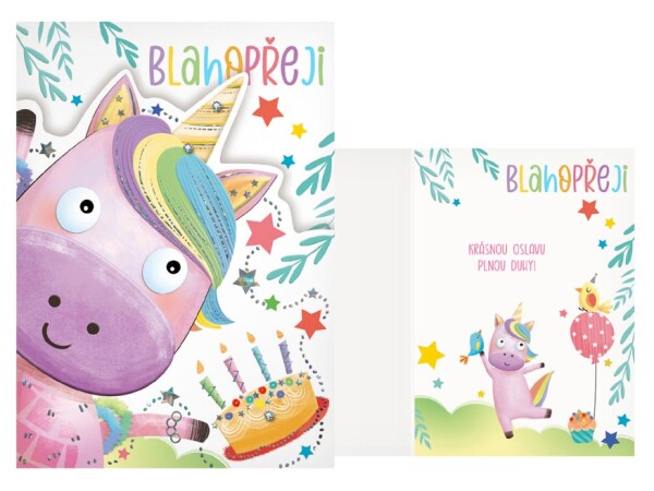 Přání k narozeninám jednorožec Přání k narozeninám jednorožec