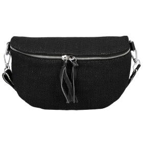 Trendy dámská textilní ledvinka Ayana, černá