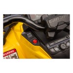 Mamido Dětská elektrická čtyřkolka Can-Am Outlander ATV 4x200W žlutá