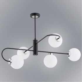 Lampa Perla black 5 Pł 62130 LW5