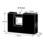 Zámek visací, mosazný B, ø 60 mm, STALCO