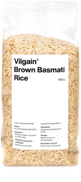 Vilgain Basmati rýže hnědá BIO – 500 g