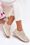 Kožené Dámské Sportovní Boty Sneakers Daniel Lopez Just Dare SS2D4043 Béžové 41