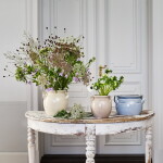 Kameninový květináč Brobacka Beige High 17x17 cm Strömshaga