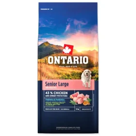 Ontario Senior Large Chicken Sweet Potatoes 12kg / Granule pro starší psy (214-13133)